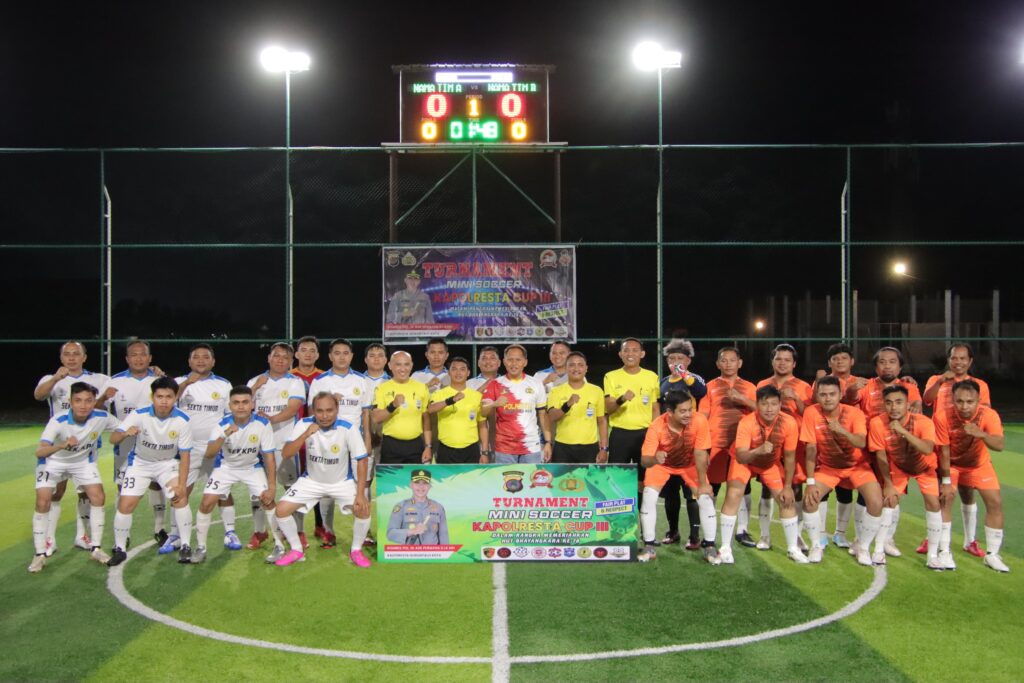 Polresta Gotontalo Gelar Turnamen Mini Soccer ‘Kapolresta Cup III’ Jelang HUT Bhayangkara ke-78