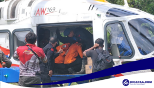 Medan Terjal dan Berat, Pencarian Korban Longsor Suwawa Bonebolango Gunakan Helikopter