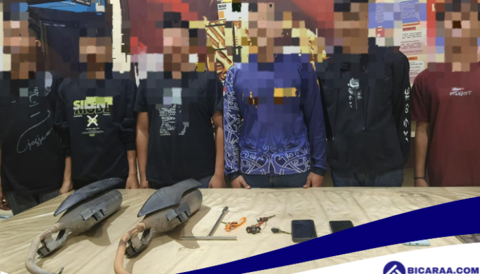 Viral 6 Pelaku Pencurian Knalpot Ditangkap Polisi Gorontalo Ternyata 20 Kali Beraksi