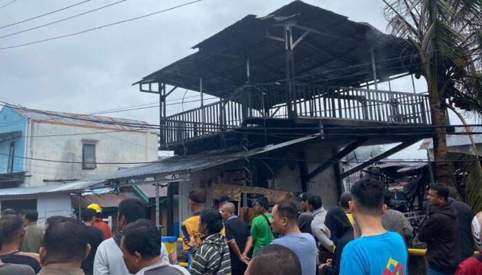 Warkop di Kota Gorontalo Kebakaran, Diduga gegara Kompor