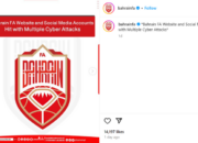 Imbas Kontroversi Wasit, Website Resmi Sepak Bola Bahrain Lumpuh Akibat Serangan Hacker