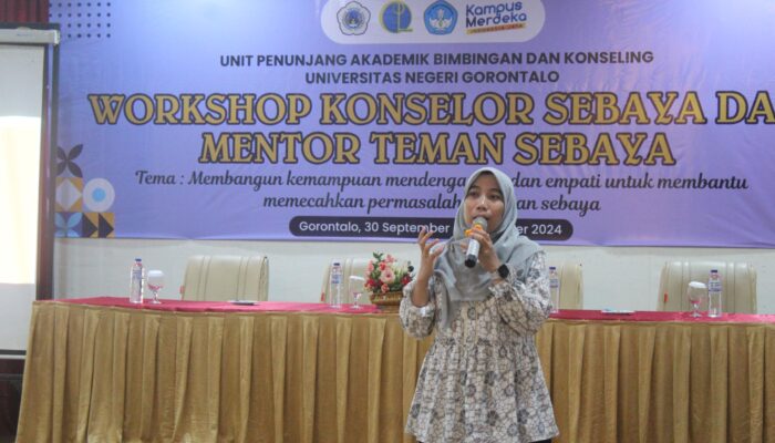 UNG Gelar Workshop Konselor Sebaya, Jawaban atas Masalah Kesehatan Mental Mahasiswa