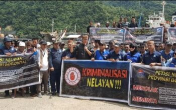 Pemasangan VMS Dinilai Memberatkan, Puluhan Nelayan Gorontalo Gelar Aksi Protes