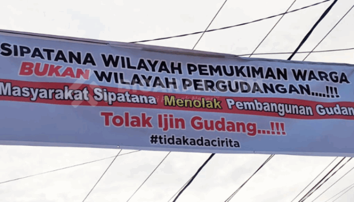 Warga Sipatana Kota Gorontalo Tolak Pembangunan Gudang di Kawasan Permukiman