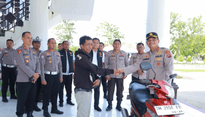 Pelaku Premanisme Diringkus, Korban Terima Motor dari Kapolres Pohuwato