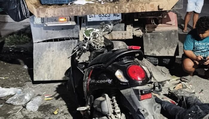 Tabrak Truk Sampah Seorang Pengendara Motor Tewas Di Lokasi