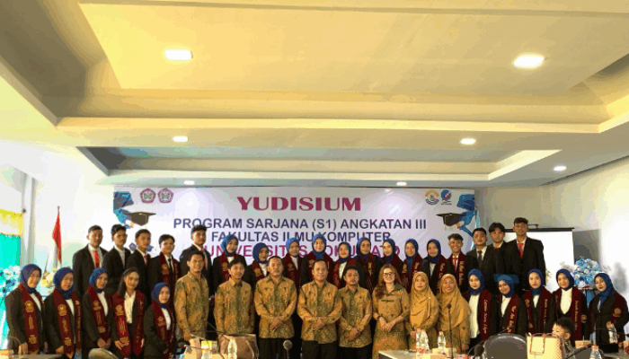 Fakultas Ilmu Komputer UNIPO Gelar Yudisium 29 Sarjana S1 Angkatan ke-III