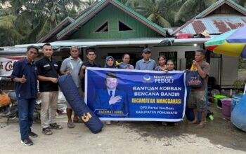 Rachmat Gobel Bantu 135 KK Korban Banjir Bandang di Tuweya Pohuwato