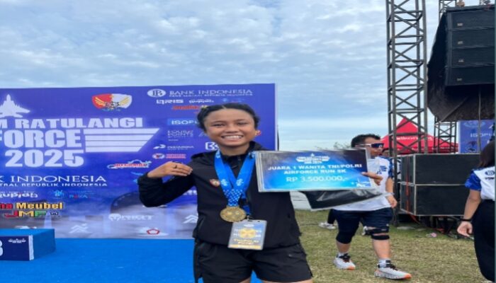 Air Force Run Manado, Bripda Navesha Raih Prestasi Membanggakan