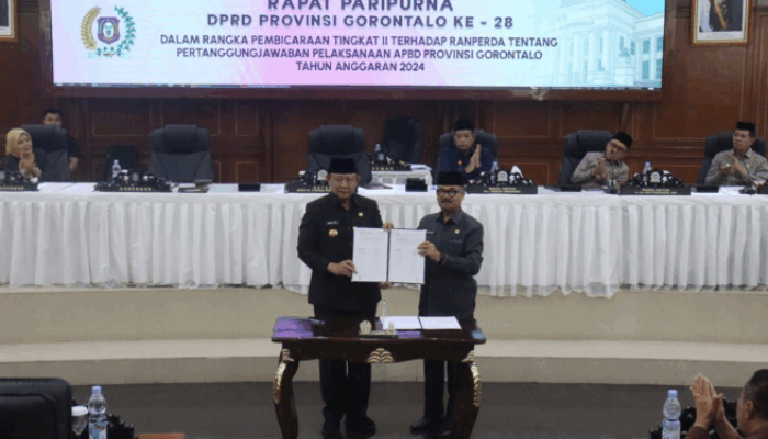 DPRD Gorontalo Setujui Ranperda Pertanggungjawaban APBD 2024 Menjadi Perda