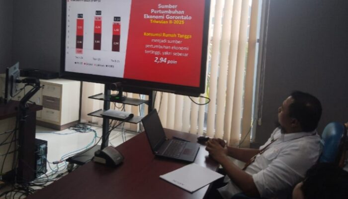 Ekonomi Gorontalo Tumbuh 5,60 Persen, Konsumsi Rumah Tangga Dominan