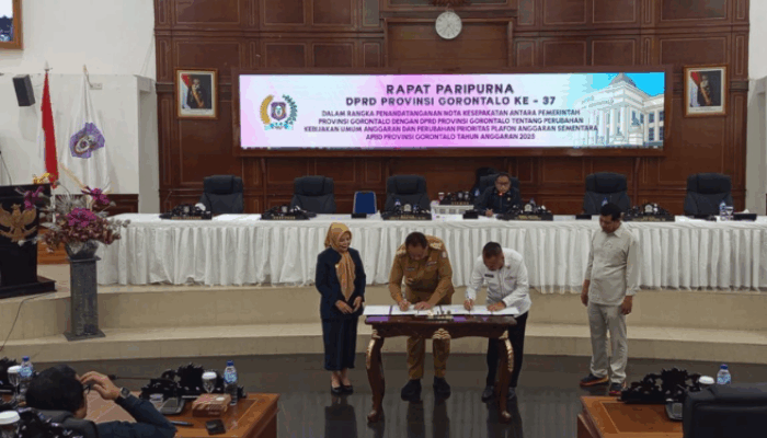 Deprov Gorontalo Sahkan Perubahan KUA-PPAS APBD 2025 Lewat Paripurna