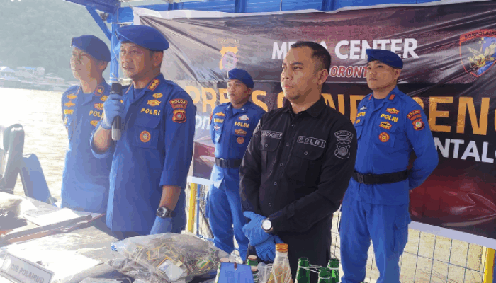 Bom Rakitan dan Bubuk Korek Api Jadi Senjata Ilegal di Laut Gorontalo