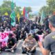 Kapolres Pohuwato Ikut Jalan Kaki Dampingi Massa Aksi hingga DPRD