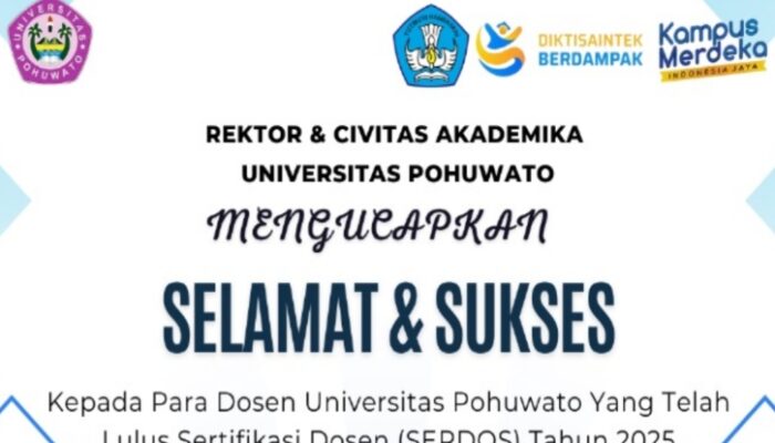 Tujuh Dosen Universitas Pohuwato Lolos Sertifikasi Dosen 2025