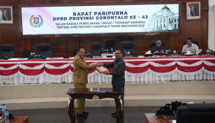 DPRD Gorontalo Bahas Ranperda APBD 2026 Bersama Banggar TAPD