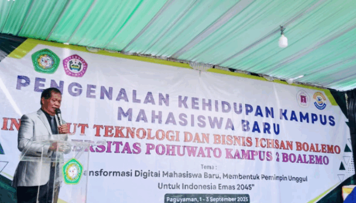 285 Mahasiswa Baru Ramaikan PKKMB ITB Ichsan dan UNIPO Kampus II Boalemo