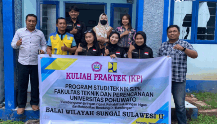 Universitas Pohuwato Latih Mahasiswa Teknik Sipil Lewat Kuliah Praktek