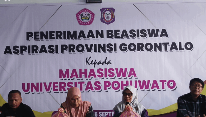 20 Mahasiswa UNIPO Terima Beasiswa Aspirasi Pemerintah Gorontalo