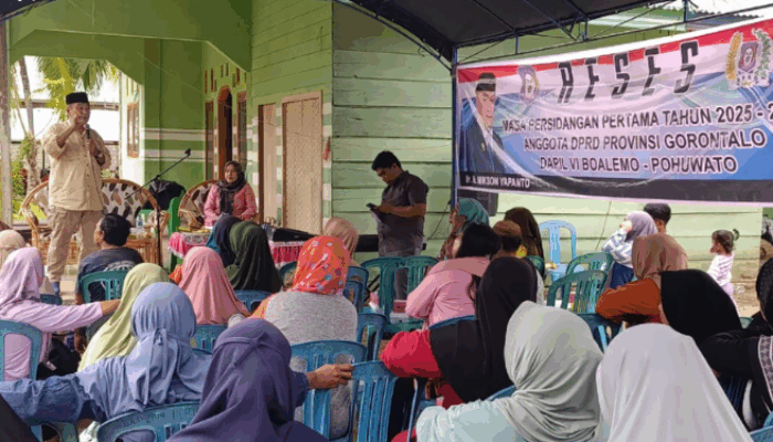 Reses di Butungale, Mikson Yapanto Kawal Bantuan Bibit dan UMKM