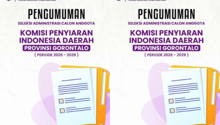 Seleksi KPID Gorontalo: Dua Puluh Tiga Peserta Lulus Administrasi Resmi