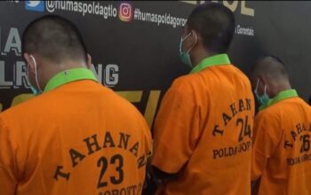 Polda Gorontalo Tangkap Tiga Pelaku Pencurian Baterai Tower Telekomunikasi