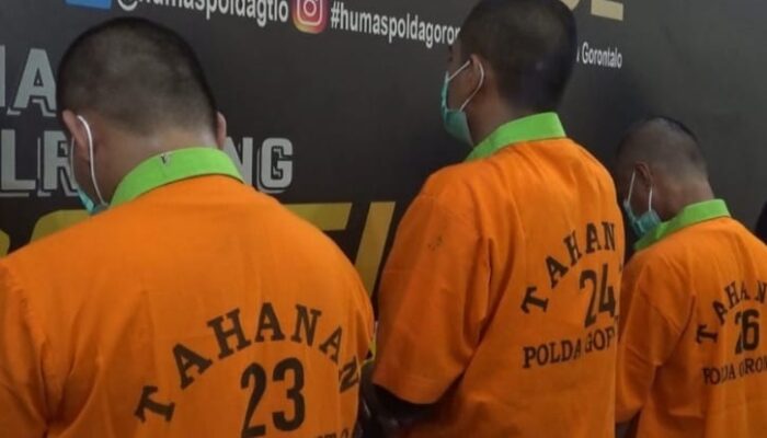 Polda Gorontalo Tangkap Tiga Pelaku Pencurian Baterai Tower Telekomunikasi