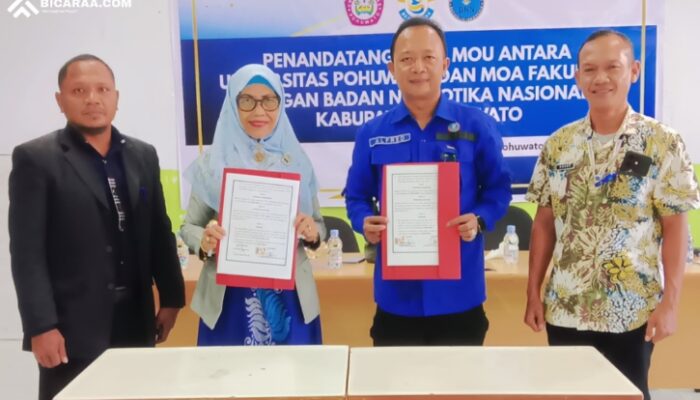 UNIPO dan BNK Pohuwato Teken MoU Perkuat Pencegahan Narkoba