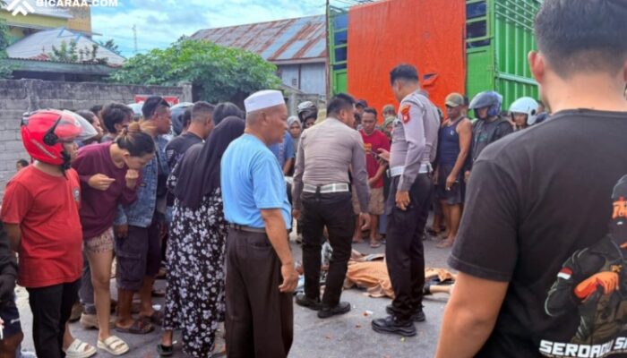 Motor Hilang Kendali, Mahasiswi UNIPO Tewas Terpental ke Kolong Truk