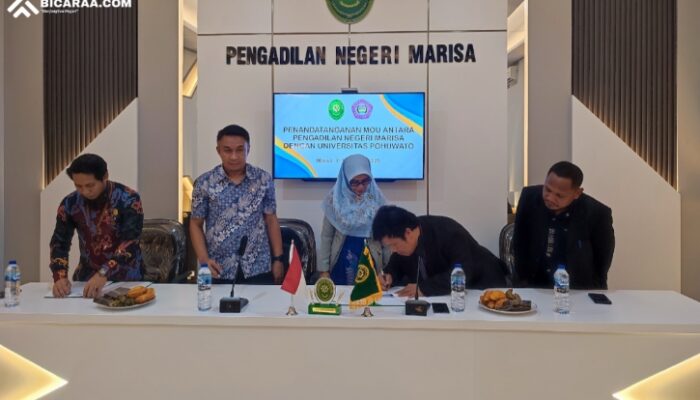 Fakultas Hukum UNIPO dan Pengadilan Marisa Tandatangani PKS Resmi