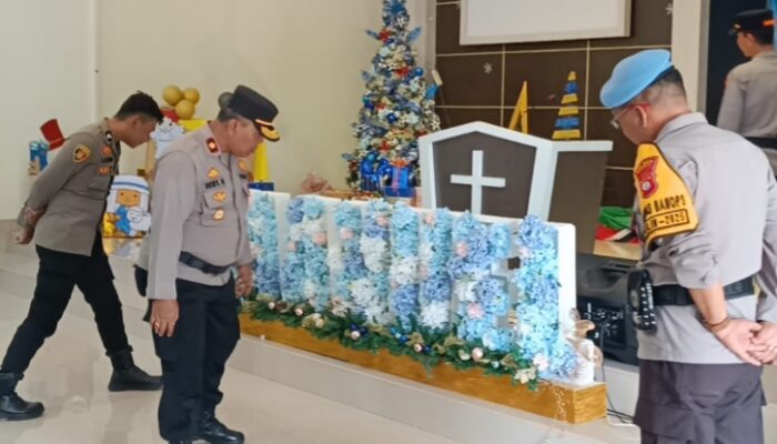 Polres Pohuwato Sterilisasi Gereja Pastikan Ibadah Natal Aman
