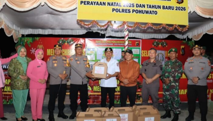 Kapolres Pohuwato Bersama Forkopimda Pastikan Natal Berjalan Aman