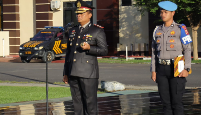 Kapolres Pohuwato Pimpin Apel Operasi Lilin Otanaha Amankan Nataru