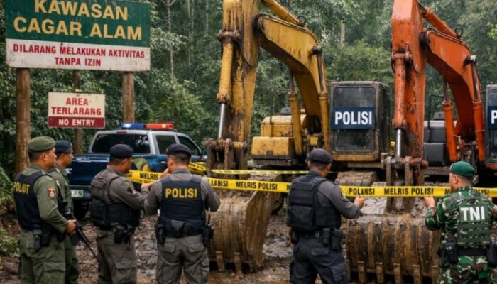 Dua Ekskavator Ditemukan di Kawasan Cagar Alam Balayo