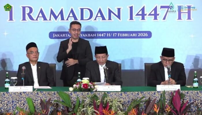 Pemerintah Tetapkan 1 Ramadan 1447 H Jatuh pada 19 Februari