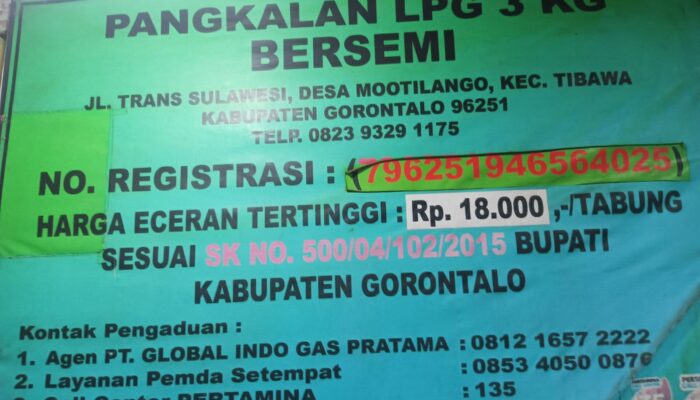 Gas Elpiji 3 Kg di Mootilango Diduga Dijual di Atas HET, Warga Resah