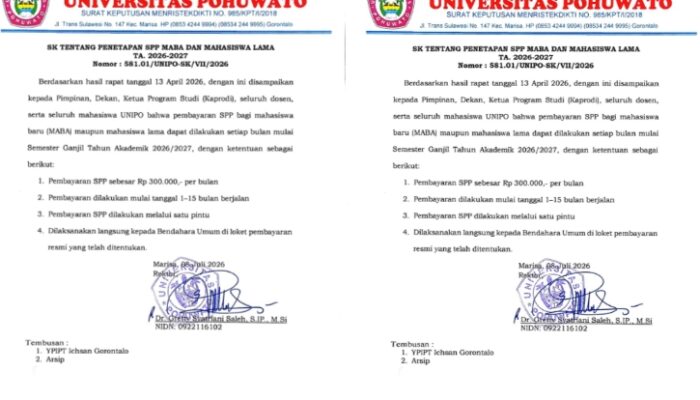 SK Rektor Terbit, Mahasiswa UNIPO Kini Bisa Cicil SPP