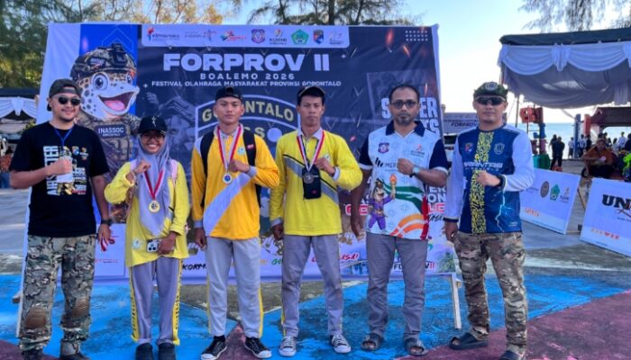 Boalemo Pimpin Klasemen Sementara Perolehan Medali FORPROV II Gorontalo